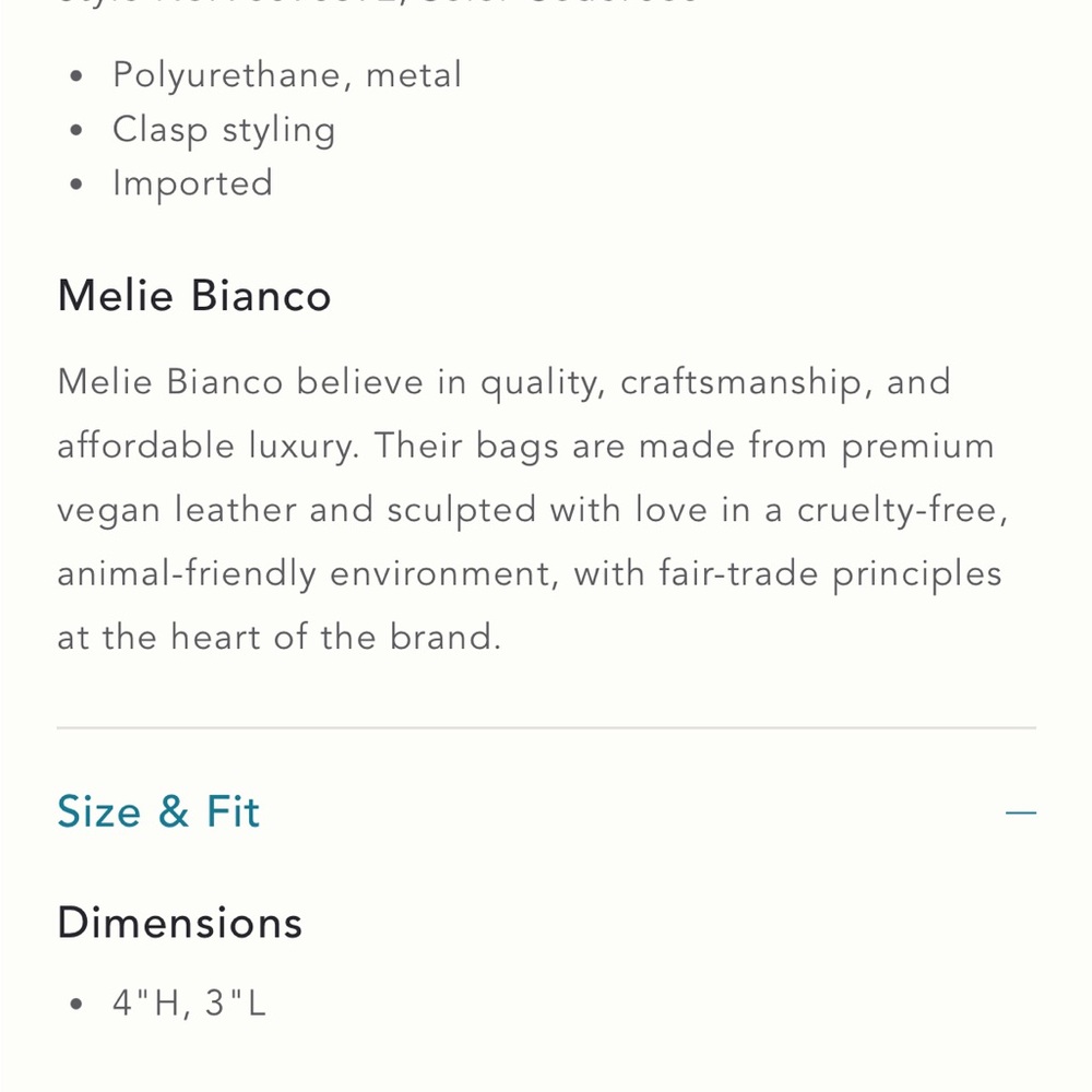 Anthropologie Melie Bianco Fruit Bag Charm - Picture 2 of 2
